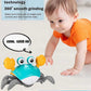 SKYMONSTER Crawling Crab Baby Toy with Music and Lights Automatically Avoid Obstacles, Walking Crab Toy for Toddlers 1+ Years Old, Orange