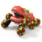 XITZ Remote Control Dinosaur Car,2.4G Stunt Vehicle with Spray,Cool LED Lights& Sound,360° Rotation Drifting RC Monster Trucks Toy Gift for Kids Boys Girls
