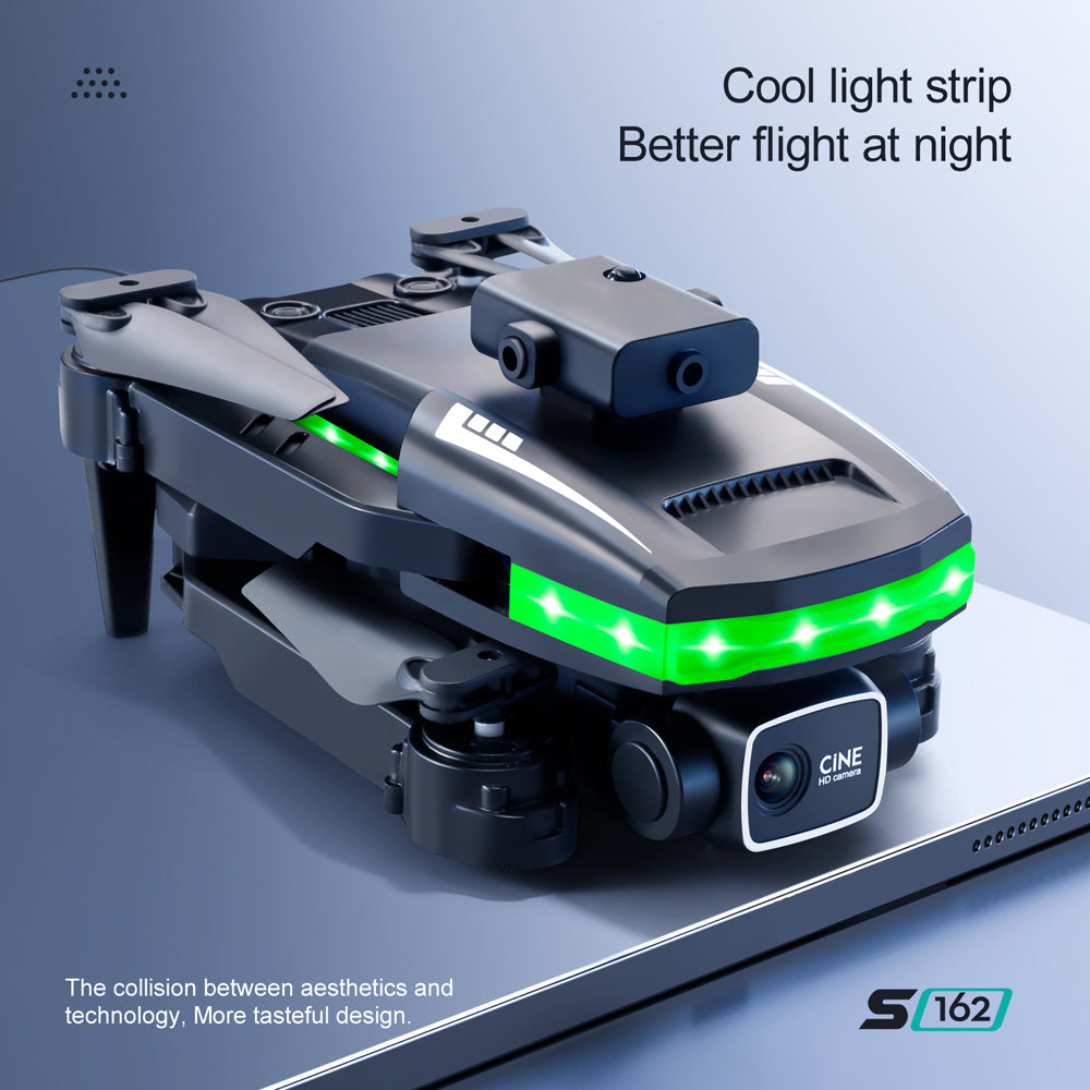 S162 Mini RC Drone,HD Dual Camera,2.4G WIFI FPV Four-sided Obstacle Avoidance,Headless Mode,4CH Foldable Quadcopter Remote Control Aircraft Toy