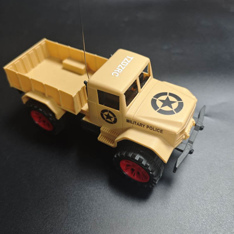 TZDZRC 1/20 RC Car Military Truck 2 Channel Remote Control Trucks Gift for boys