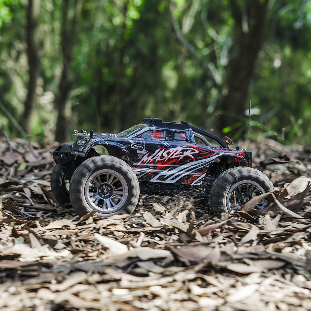Xitz F11 1:16 4WD Remote Control Car with 33km/h High-Speed,RC Truck Off-Road Vehicle All Terrain Racing RC Trucks for Adults Red