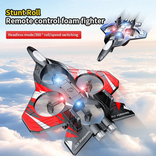 Radio Control Airplanes,Foam RC Airplane Jet , Remote Control Airplanes ,With 2 Batteries, RC Planes for Kids Adults 8-16, 360° Flip Fighter Jet Toys, Stunt Roll, Airplane drone for kids Toy Gifts