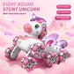 RC Cars Unicorn Remote Control Car for Girls,Rechargeable 360°Stunt RC Cars Rotation 4WD Remote Cars with LED Lights and Music,Fun Indoor Outdoor Toys for Kids,Chritmas Birthday Gift