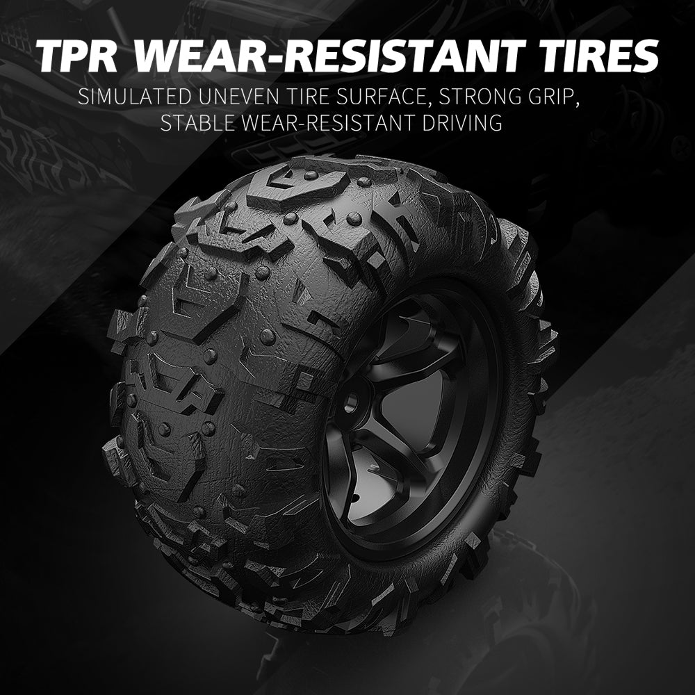 SKYMONSTER RC Cars for Adults Child, High-Speed Car off Road All Terrain Remote Control Truck , 4WD 1:18 Scale Waterproof Drifting Vehicle , 3 Batteries Gifts Toys for Kids