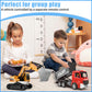 1:22 RC Excavator Dump Truck 2-in-1 Toy Set, 1 to 22 Scale RC Electronic Model, 6-Channel, 12m Remote Control Distance, 3.7V, 500mAh Lithium Battery, Toys for Children
