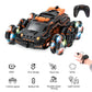 SKYMONSTER JC03 Six Wheel RC Stunt Car,4WD Swing Arm Drift Vehicle,2.4G Double Control Deformation Remote Control Cars with Lighting Spray for Ages 8-13 Kids Toys