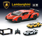 Officially Licensed Lamborghini Remote Control Car,1:24 Scale Lambo Model Cars with Lights, Lamborghini Toy Car RC Cars Christmas Birthday Gift for Boys Age 3 4-7 8-12 Year Old Kids Toys