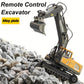 SKYMONSTER 1:20 Remote Control Excavator,11 Channel RC Construction Vehicles Toys,2.4Ghz Sand Digger Truck with Metal Shovel 680° Rotation,for Boys Kids Age 6+ Year Old