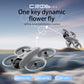 Intelligent Aerial Photography Drone with 4K HD Dual Cameras,Mini RC Quadcopter,Headless Mode,Four-sided Obstacle Avoidance,Cool Light,Gift Toy for Kids Adults,3 Batteries