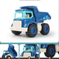 XITZ Inertial Construction Vehicles Girls Boys Toy Playsets,Cute Engineering Diecast Car Crane Excavator Dump Mixer Truck Toys Gift for Kids(4 pcs)