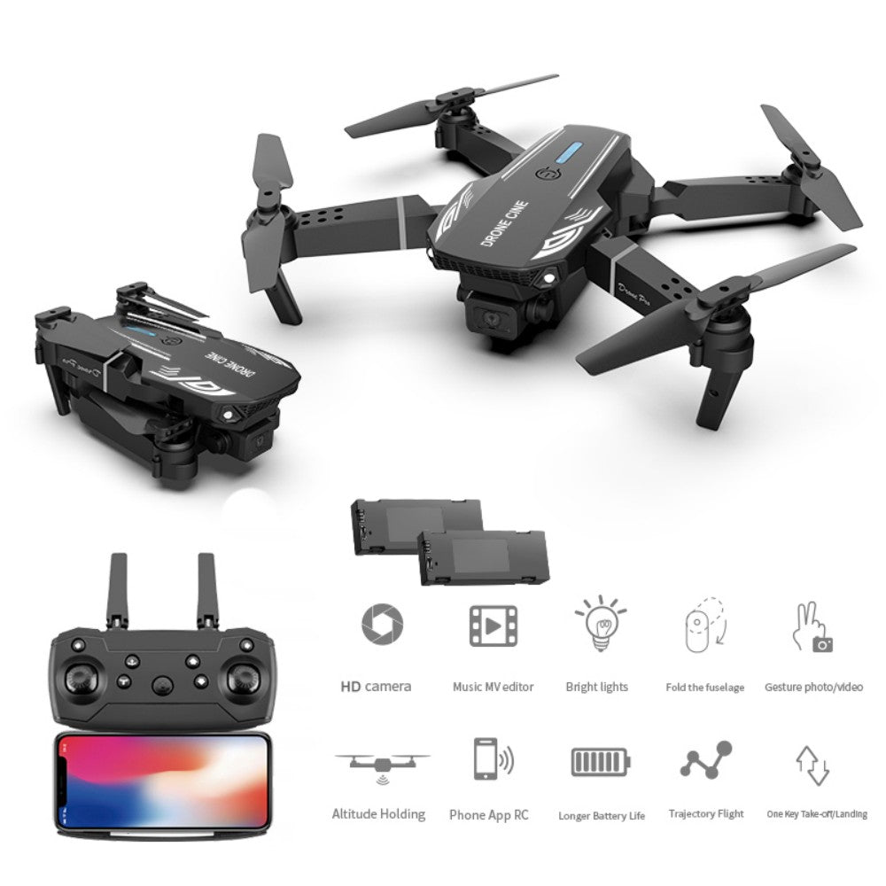 Drone with HD Camera, Foldable Drone with Altitude Hold, 2 Batteries for  Beginners