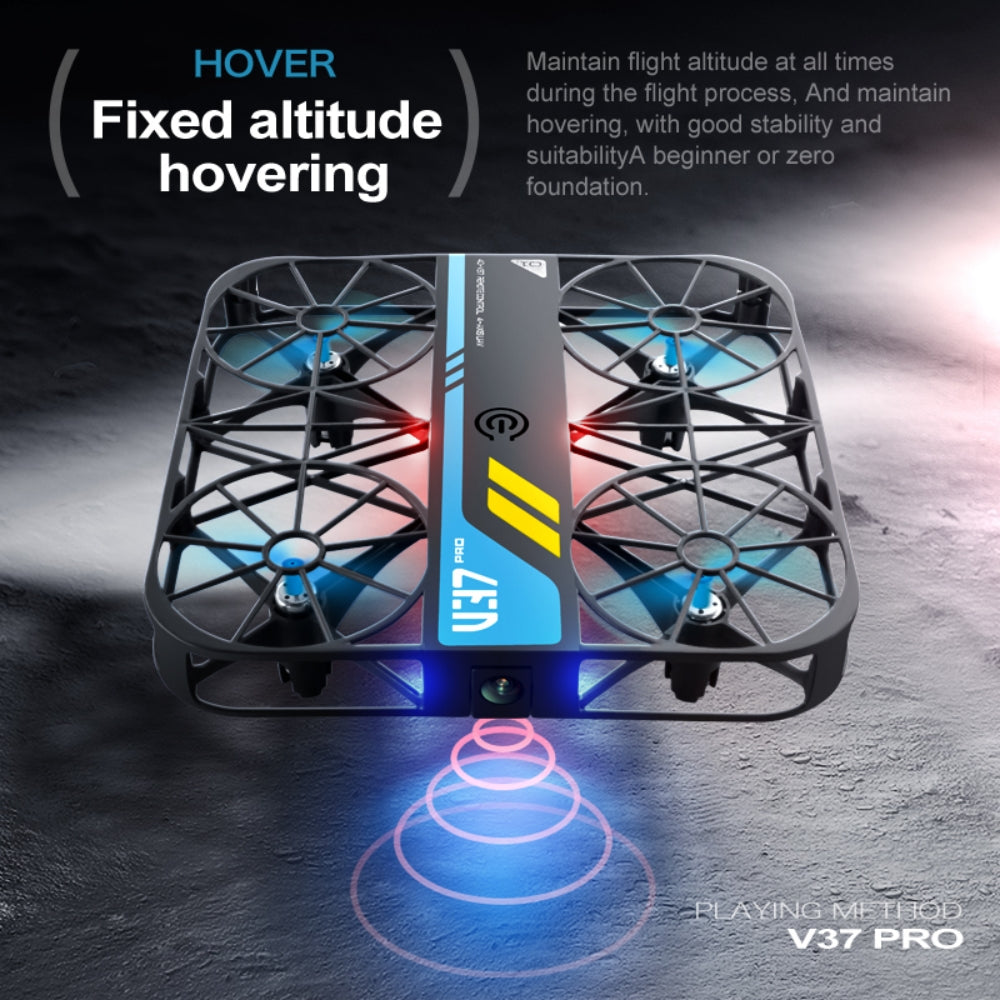 V37 Mini Drones for Kids,RC Drone with Camera,Headless Mode,One key takeoff and landing,Propeller Full Protect,2 Batteries and Remote Control Quadcopter,Easy to fly Kids Gifts Toys for Boys and Girls