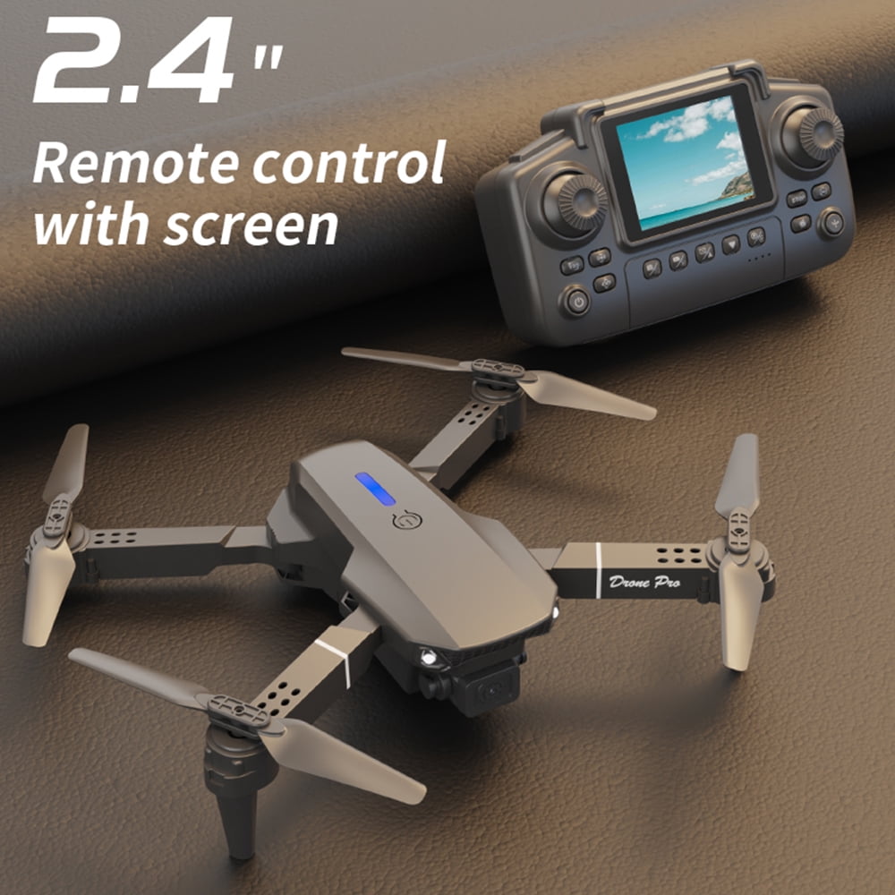 Drone with HD Dual Camera, Foldable FPV Quadcopter,RC Drone for Adults and Childers Toys Gifts, Black,3 Battery