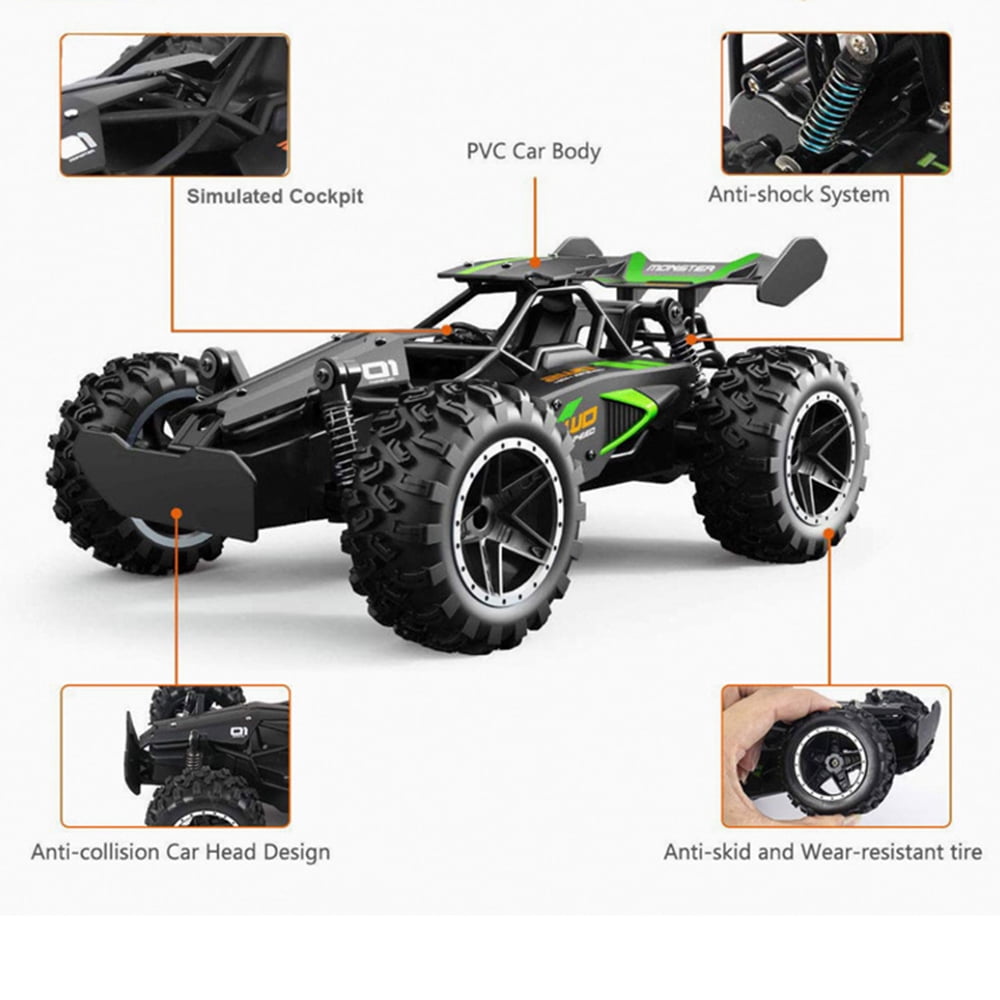1:18 High Speed RC Cars，20+ km/h Remote Control Vehicle，off-Road Stunt , Gravity Sensing Racing Car ,Kids and Adults Toys Gift ，2 Battery，Blue