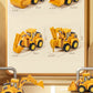 TZDZRC 4pcs Engineering Vehicle Model Press Sliding Car Excavator Bulldozer Children Educational Construction Vehicle Toy Kids Boy Gift