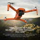 Xitz Drone KF102 with 1080P HD Camera for Adults and Beginners,2-Axis Gimbal,Brushless GPS Drone 2 Batteries,Orange