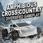 4WD Amphibious RC Car 2PC Battery Waterproof 2.4G Remote Control Off Road Vehicle 360 Rotation All Terrain Crawler for Adults 14+