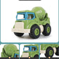 XITZ Inertial Construction Vehicles Girls Boys Toy Playsets,Cute Engineering Diecast Car Crane Excavator Dump Mixer Truck Toys Gift for Kids(4 pcs)