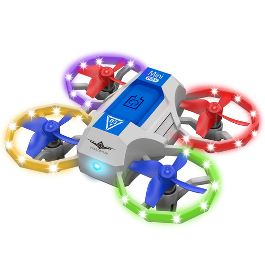 SKYMONSTER Mini Drones, Audio Mode, 360 Degree Flip, Music and Lights, Blue, 1 Count