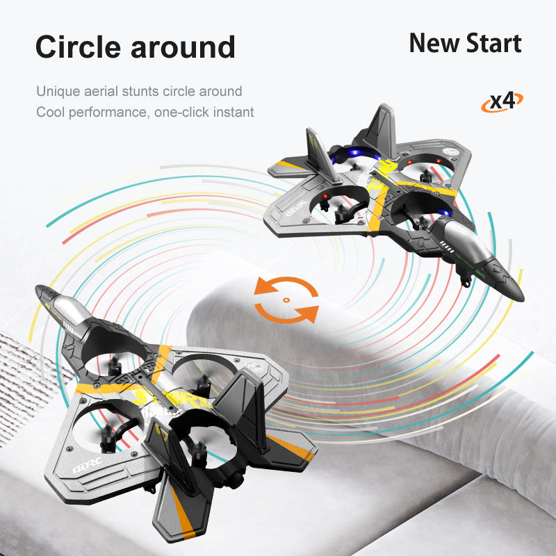 3PC Battery RC Drone With FPV 2.4G 6CH Glider Plane Fixed Wing Airplane Toys for Kids Beginners Adults Gifts