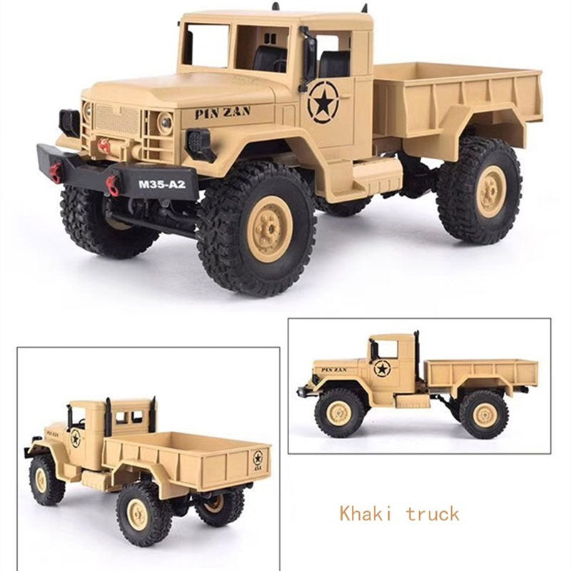 TZDZRC 1/20 RC Car Military Truck 2 Channel Remote Control Trucks Gift for boys