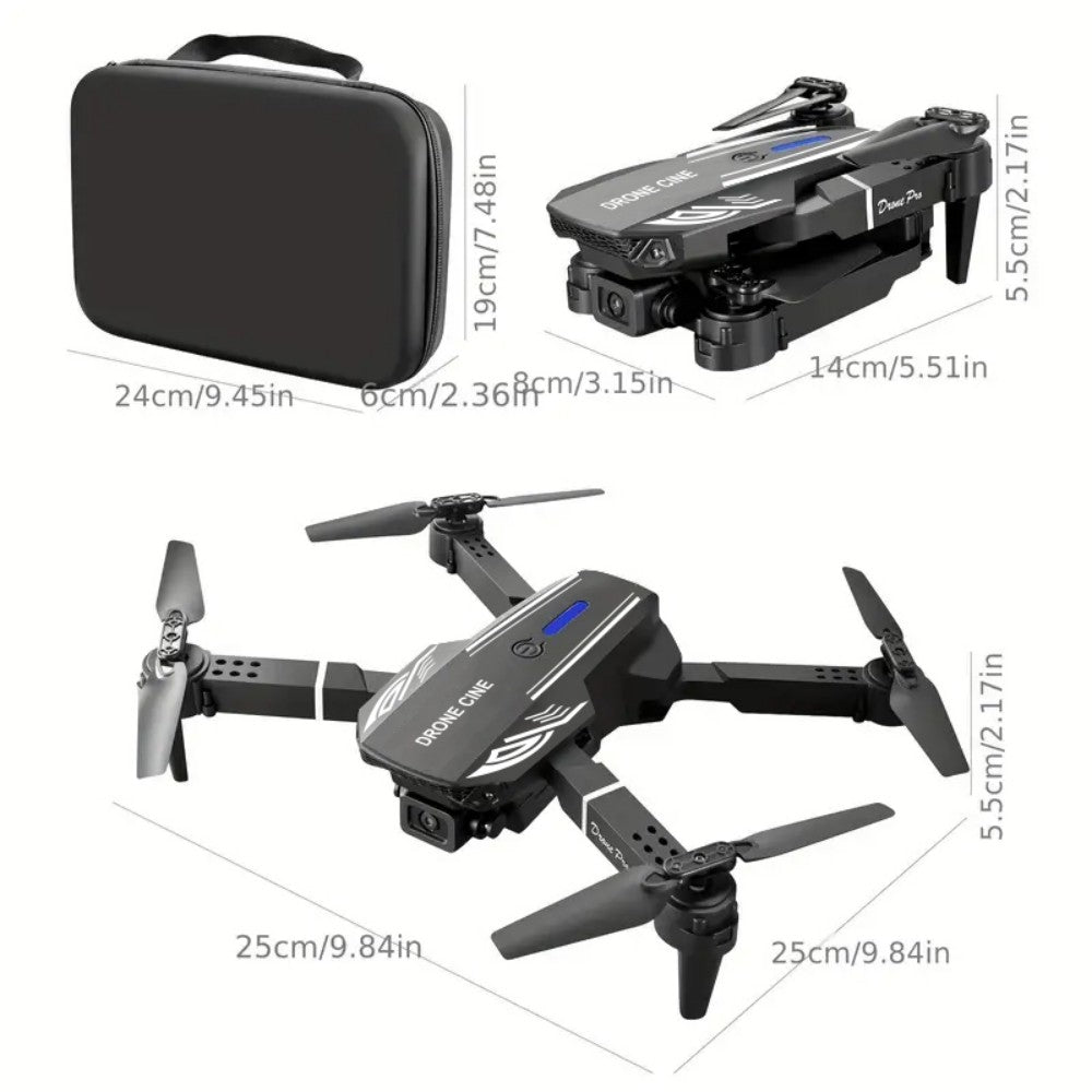 Drone with HD Camera, Foldable Drone with Altitude Hold, 2 Batteries for  Beginners