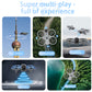Intelligent Aerial Photography Drone with 4K HD Dual Cameras,Mini RC Quadcopter,Headless Mode,Four-sided Obstacle Avoidance,Cool Light,Gift Toy for Kids Adults,3 Batteries