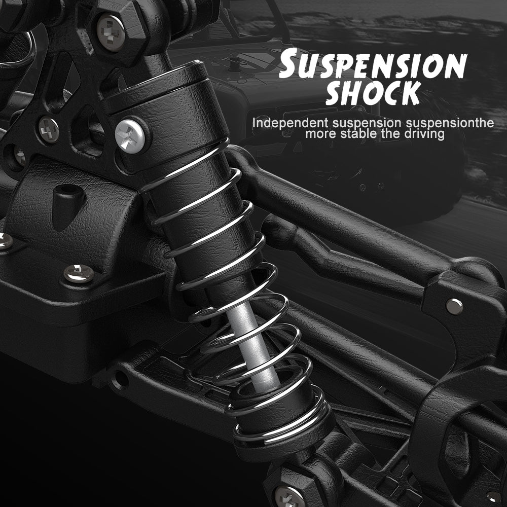 SKYMONSTER 1:18 Remote Control Car,2.4GHz 4WD High-Speed Off-Road Racing Cars,Bigfoot Vehicle for Child, Adults, Beginners,2 Batteries, Blue