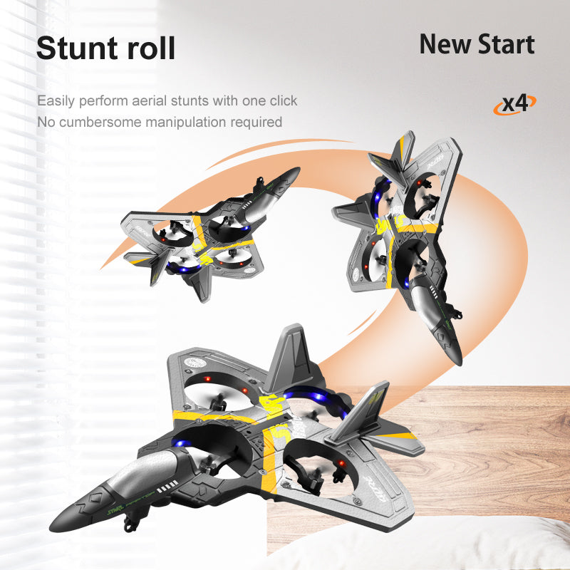 3PC Battery RC Drone With FPV 2.4G 6CH Glider Plane Fixed Wing Airplane Toys for Kids Beginners Adults Gifts