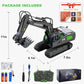 XITZ 1:20 Remote Control Excavator,11 Channel RC Construction Vehicles Toys,2.4Ghz 680° Rotation Sand Digger Truck with Metal Shovel ,for Boys Kids Age 6+ Year Old