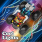 1:16 Remote Control Monster Trucks,2.4 GHz Multi-Terrain Off-Road Cars with Music Lights Spray,for Boys Ages 4-7 8-13 Kids Christmas and Birthday Gift Toy RC Car