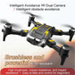 Drone with HD Camera, RC Airplanes, Brushless Motor ,Four-Sided Obstacle Avoidance Fixed Height, ,Four-Axis Aircraft  ,for Adults and Kids, 3Battery.Yellow