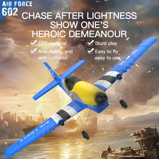 KF602 RC Plane, Two Takeoff Modes, EPP Foam, Intelligent Balance, Gliding Flight, Switching Between High and Low Speeds, Suitable for Beginners, Blue