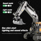 TZDZRC  Remote Control Excavator, 11 Channel RC Construction Vehicle Toys, Rechargeable RC Engineering Car Gifts for Kids