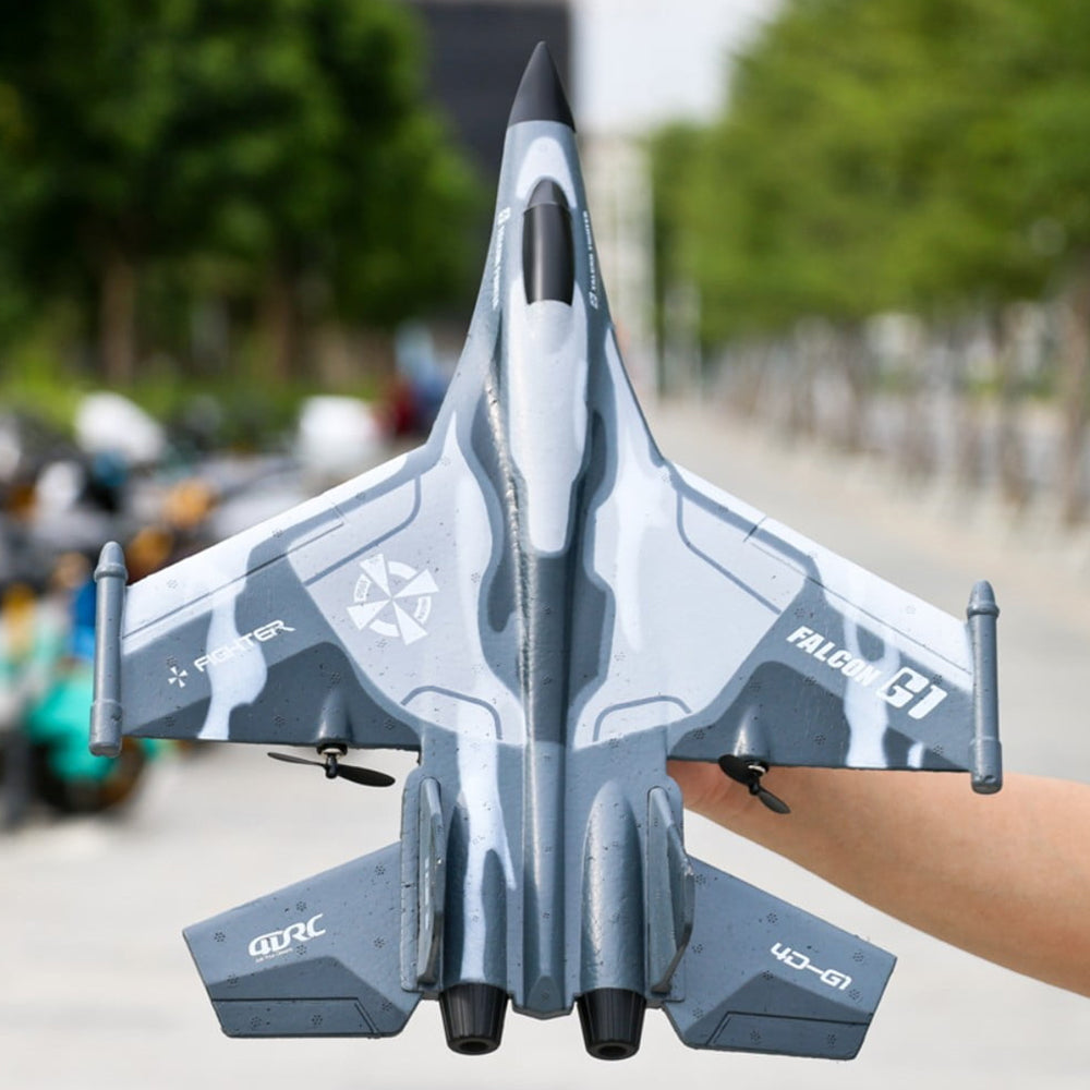 RC Drone for Kids,2.4G Remote Control Aircraft,6CH Fighter EPP Foam Crash Resistance Electric Outdoor Professional Glider for Adults,Beginners Toys Gifts,3 batteries