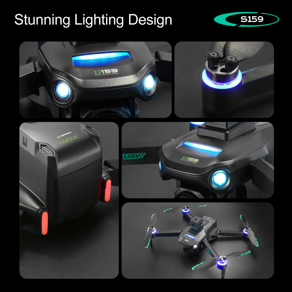 XITZ GPS Drone for Adults,Foldable RC Drones with 4K Dual HD Cameras,5G WiFi FPV Quadcopter with Brushless Motors,Screen Control,Obstacle Avoidance,Optical Flow Positioning, 3 Batteries