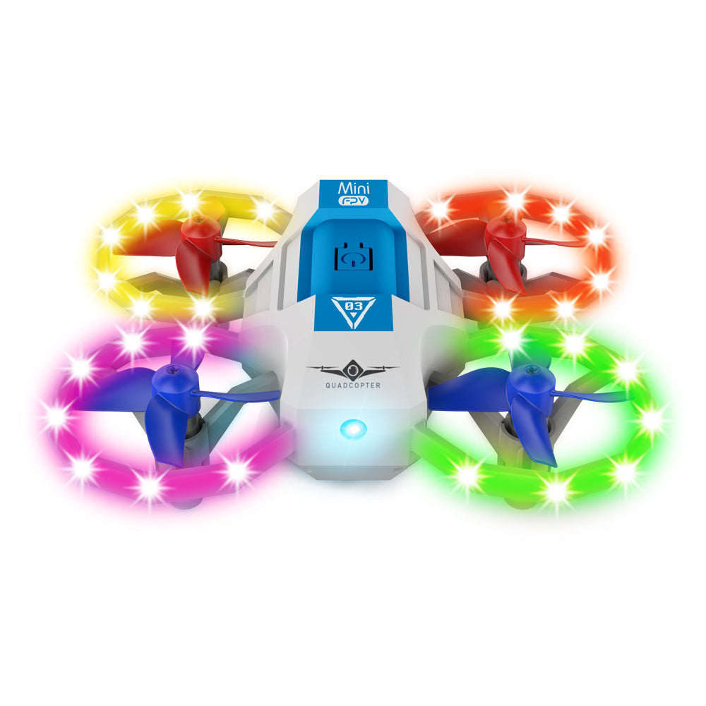 SKYMONSTER Mini Drones, Audio Mode, 360 Degree Flip, Music and Lights, Blue, 1 Count