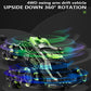 SKYMONSTER JC03 Six Wheel RC Stunt Car,4WD Swing Arm Drift Vehicle,2.4G Double Control Deformation Remote Control Cars with Lighting Spray for Ages 8-13 Kids Toys
