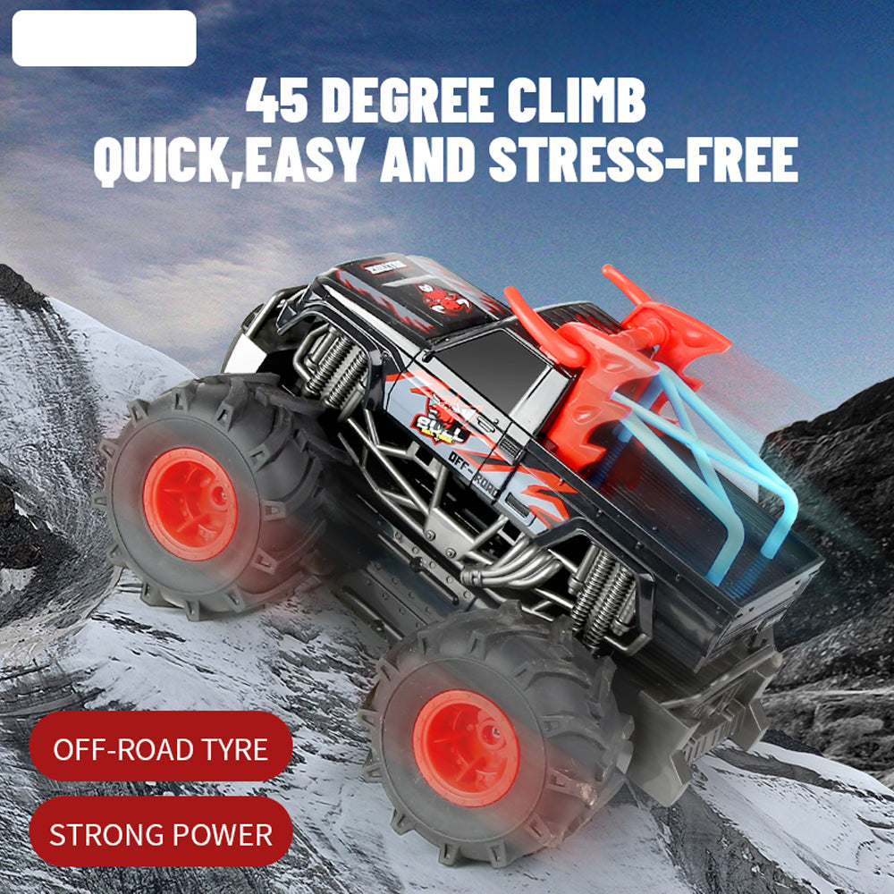 XITZ 4WD Amphibious Off-road Climbing Remote Control Cars,2.4G Desert Pull High Speed Stunt Vehicle,Double-sided Driving Waterproof RC Car for Kids Boy Gift