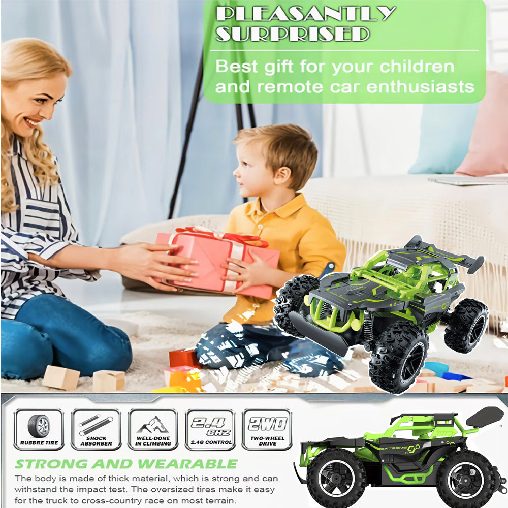 SKYMONSTER 1: 18 RC Car,2.4G High Speed Remote Control Trucks,All Terrain Off-Road Drifting Vehicle Toys Gifts for Kids Adult,1 Battery