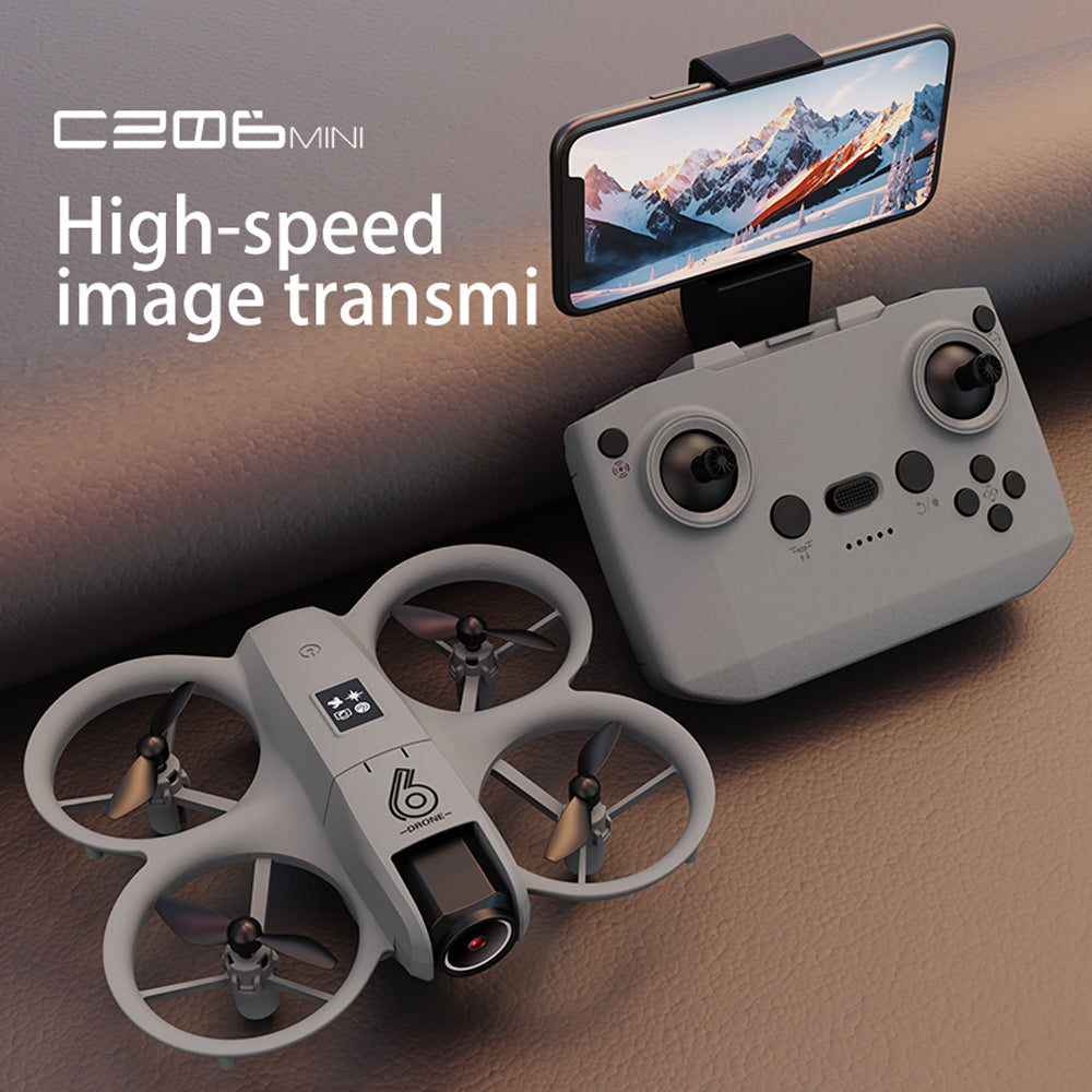 Intelligent Aerial Photography Drone with 4K HD Dual Cameras,Mini RC Quadcopter,Headless Mode,Four-sided Obstacle Avoidance,Cool Light,Gift Toy for Kids Adults,3 Batteries