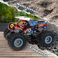1:16 Remote Control Monster Trucks,2.4GHz Multi-Terrain Off-Road Cars with Music Lights Spray,for Boys Ages 4-7 8-13 Kids Birthday Gift Toy RC Car