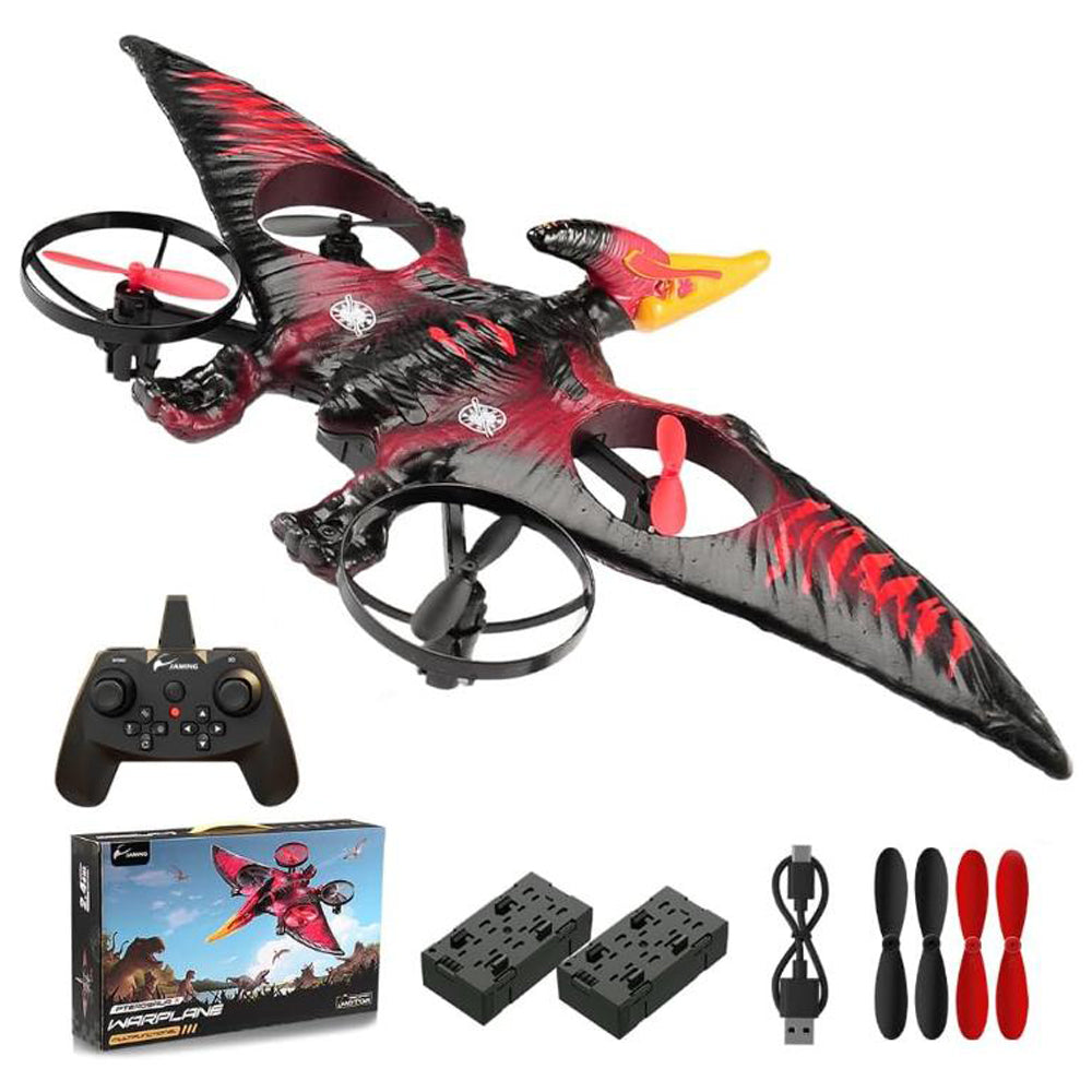 Remote Control Airplane for Adults Plane Dinosaur 2.4G 6-Axis Gyro EPP Foam RC Aircraft One Key Take Off 360 Rotation Easy to Fly Glider Flying Toys for Kids and Beginners