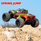 1610 High-Speed 4WD Monster RC Truck, USB Rechargeable Weather-Resistant Off-Road & All-Terrains Ready to Run, Red