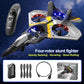 3PC Battery RC Drone With FPV 2.4G 6CH Glider Plane Fixed Wing Airplane Toys for Kids Beginners Adults Gifts