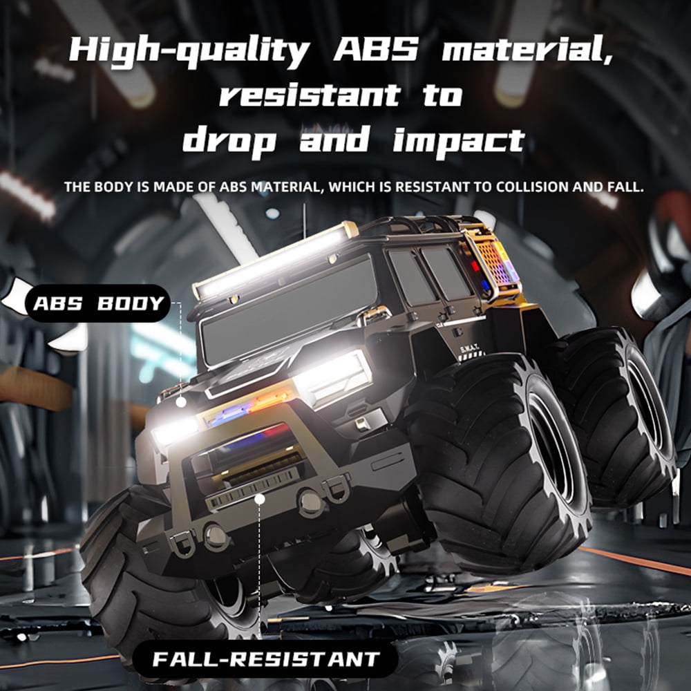 TCS33 Remote Control Cars Toys for Kids, 2.4GHz Amphibious Stunt Vehicle, 1:12 4WD All Terrain Off-Road RC Car ,Waterproof Truck Beach Game Gifts for Christmas