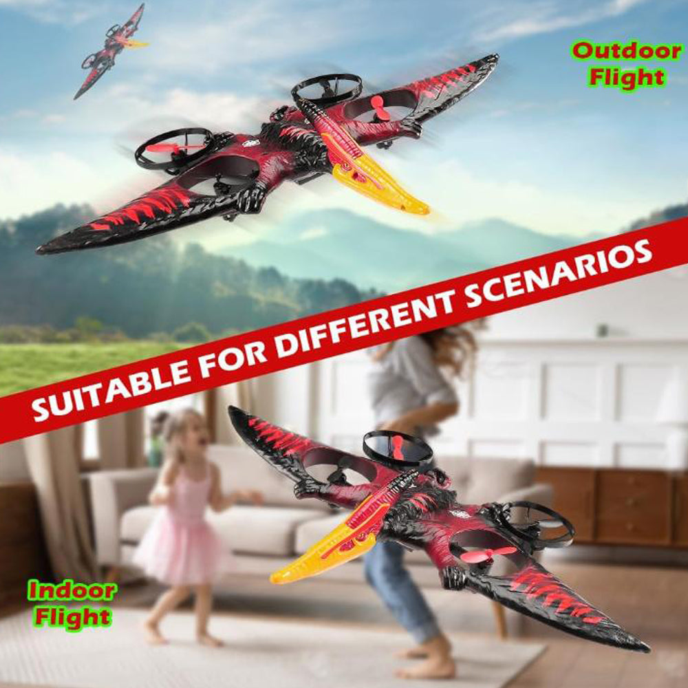 Remote Control Airplane for Adults Plane Dinosaur 2.4G 6-Axis Gyro EPP Foam RC Aircraft One Key Take Off 360 Rotation Easy to Fly Glider Flying Toys for Kids and Beginners