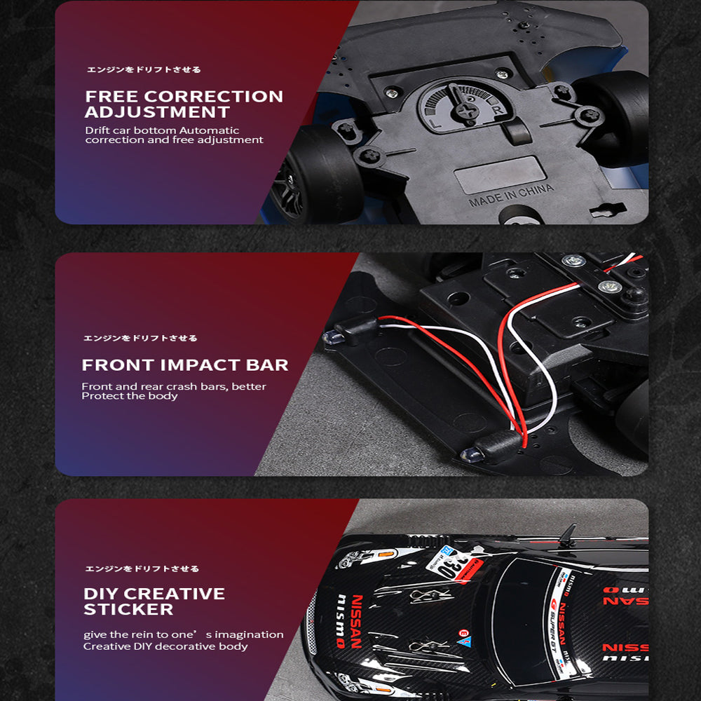 TZDZRC 1:16 Remote Control Car,2.4G High-Speed Drift Vehicle,4WD Competitive Crashworthy RC Cars Christmas Toys for Kids Adult,2 Batteries(9000)