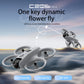 Mini RC Drone with 4K HD Dual Camera, FPV RC LED Quadcopter for Adults and Kids with 3 Batteries, Gray