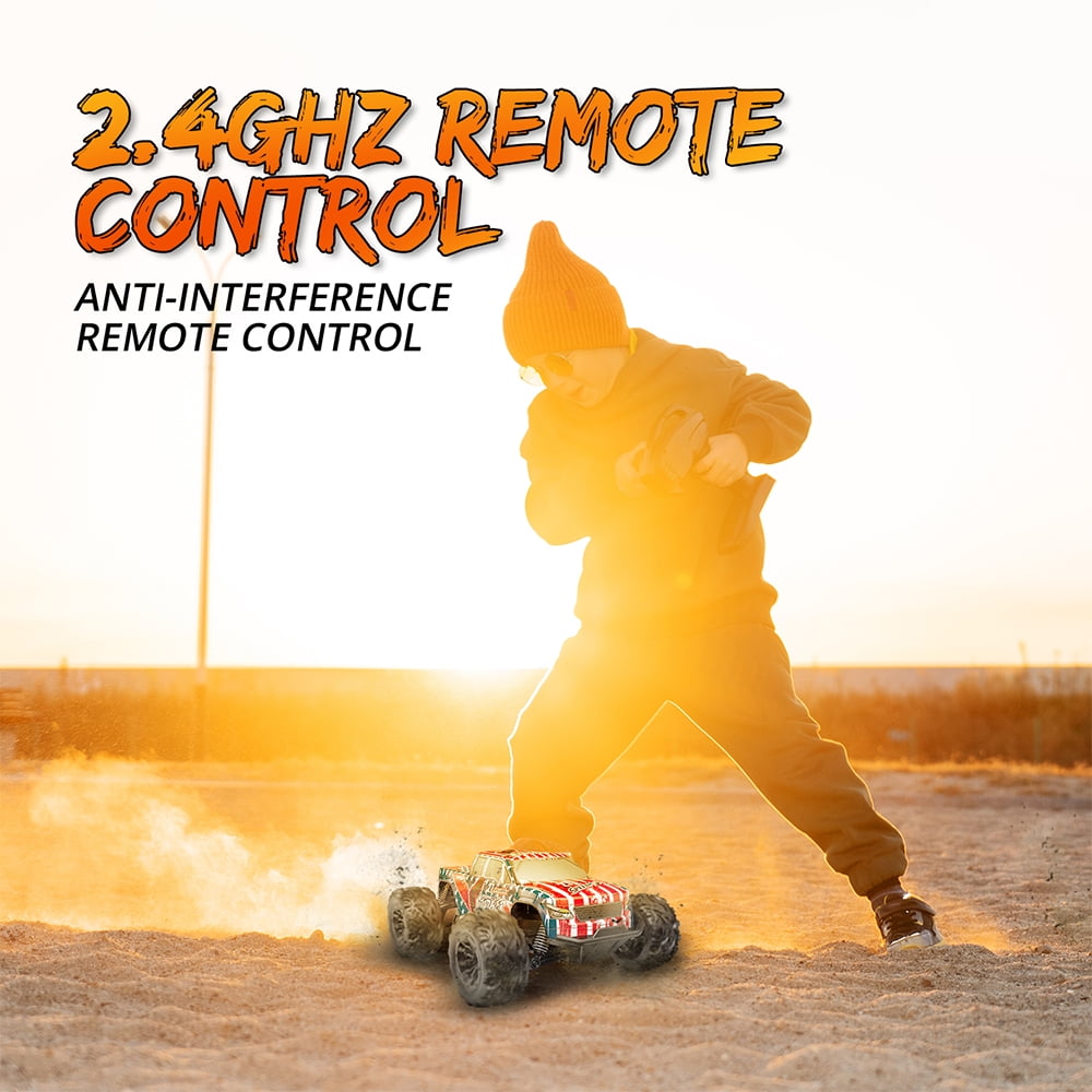 S777 1:20 RC Cars, 2.4GHz, Fast 4WD, All-Terrain Remote Control Racing Car, ,20km/h High-Speed Off-Road Vehicle,Gifts for Adults Kids Toys，2 ﻿Battery